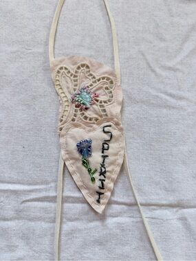 Spirit heart fabric necklace